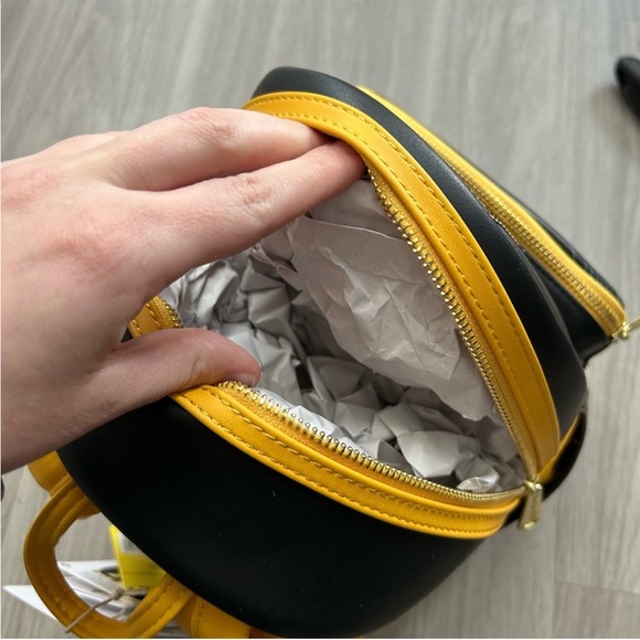 Black Adam DC comics loungefly light up mini backpack NWT - Picture 3 of 6